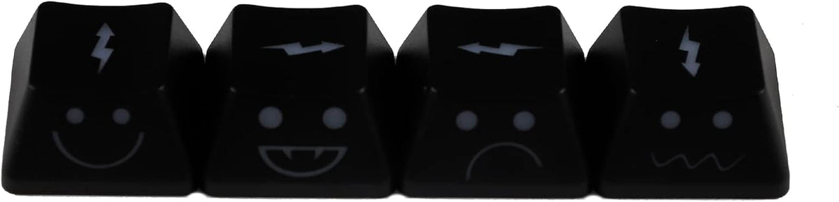 1.6mm Thickness WASD Arrow Replacement Keycaps, Lightning Baby Shine Through Keycaps OEM Profile for MX Mechanical