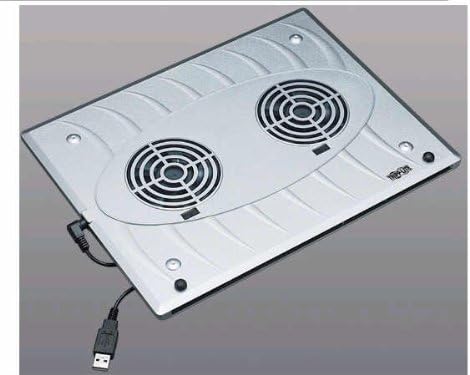Notebook/Laptop Cooling Pad With 2 Built-In Cooling Fans USB Powered Fans Plastic Enclosure Silver