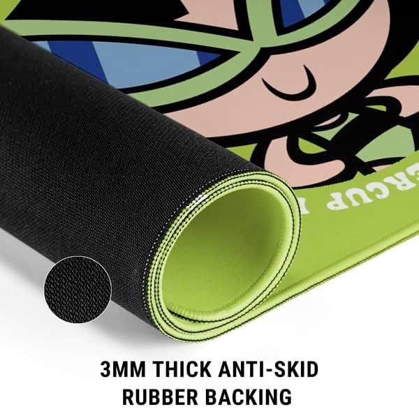 Skinit Large Gaming Mouse Pad - Officially Licensed Buttercup Design with Stitched Edges Waterproof Non-Slip Rubber Base Desk Mat for Keyboard & Mouse 31.5 x 11.8 inches