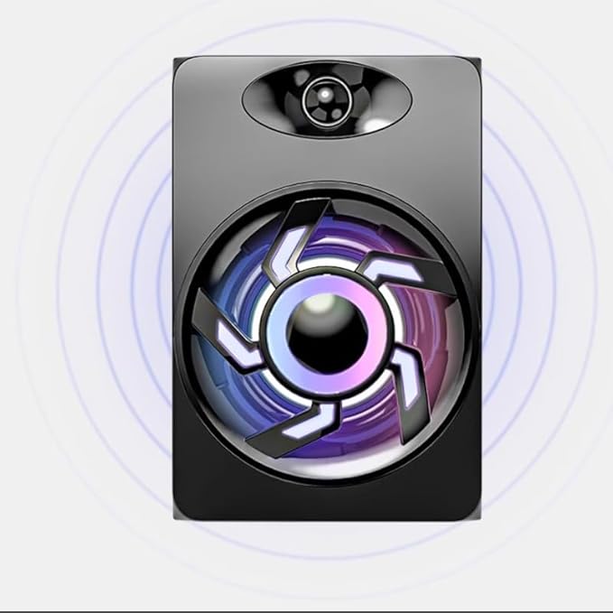 Computer Audio Desktop Home Mini Small Speaker Laptop Mobile Phone Colorful Light Subwoofer Desktop USB