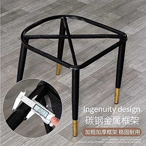 Office Chair Gaming Chair Computer Chair Living Room Furniture Design Armchairs Nordic Chair Metal Leather Material Dining Room Chairs Leisure Computer Stool (Color : Wit)