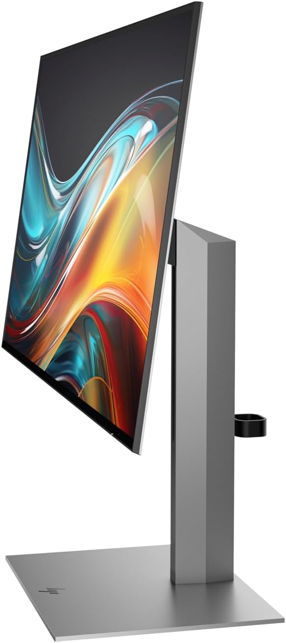 HP Series 7 Pro 24 FHD IPS Monitor with 5ms Response Time Anti-Glare Flicker Free 300 nits Brightness VESA Mount (100mm) Displayport HDMI & Dockztorm USB Port Expander Black/Silver