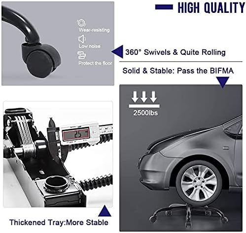 Gaming Chair Ergonomic Office Chair Desk Chair with Lumbar Support 360 Swivel & Rolling Computer Chair for Adults PU Leather Racing Style Supports 250lbs(White)