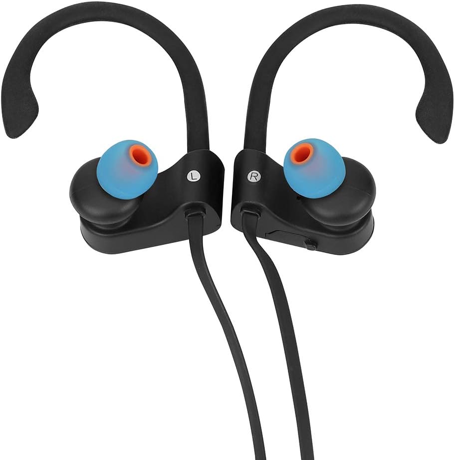 Brandless Earbud Tips Replacement - 9 Pairs SML, Blue, Black, White - Silicone & Plastic - Compatible with SENSO, TOZO, Sony & More