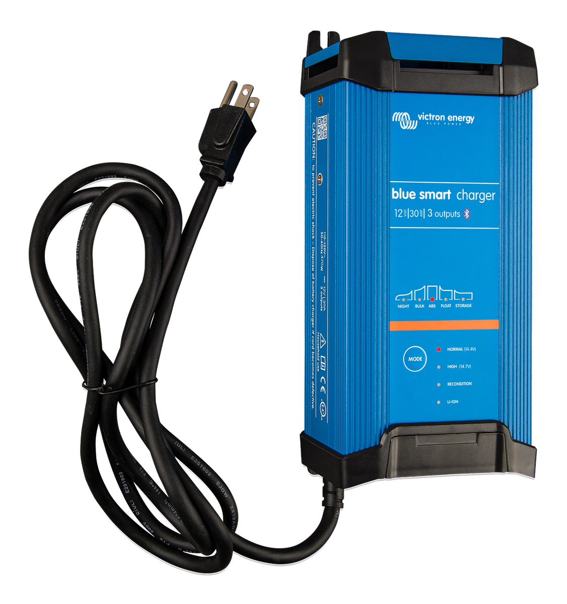 Victron BPC123047102 Blue Smart IP22 Charger 12 Volt 30 Amp 1 Outlet 120V