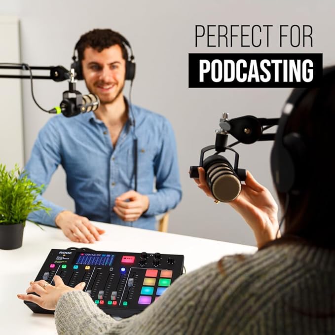 RØDE PodMic USB Versatile Dynamic Broadcast Microphone With XLR and USB Connectivity for Podcasting Streaming Gaming Music-Making and Content Creation & PSA1 Swivel Mount Studio Microphone Boom