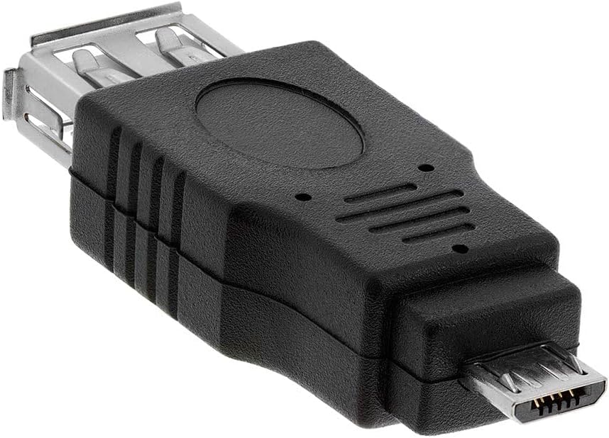 Cmple - [10 Pack Micro USB to USB Adapter Standard USB 2.0 A Female Jack to Micro B Male Plug OTG Connector Converter for Cameras Tablets Phones Dash Cams Transfer Photos to Computer