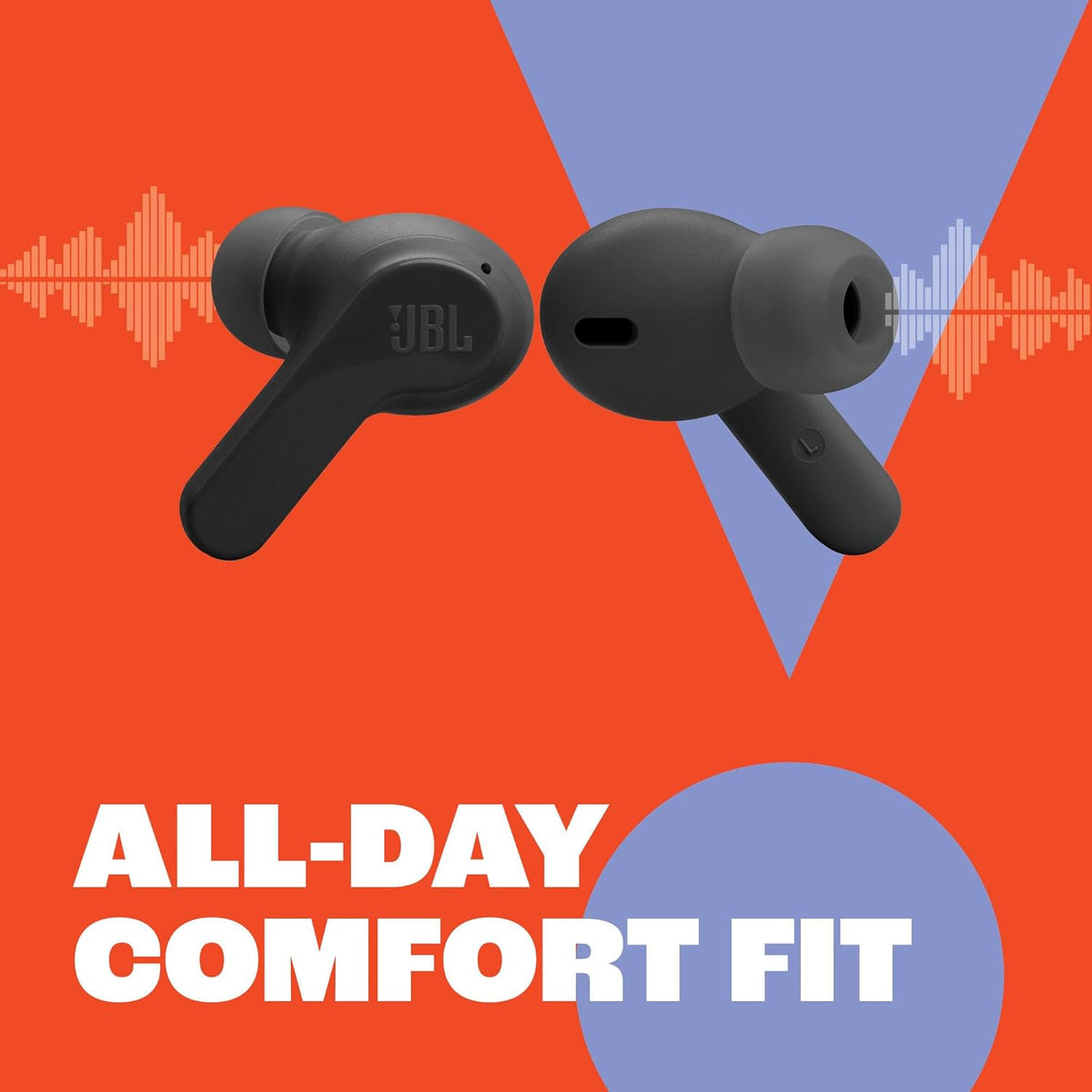 JBL Vibe Beam - True Wireless JBL Deep Bass Sound Earbuds, Bluetooth 5.2, Water & Dust Resistant, Hands-free call with VoiceAware, Up to 32 hours of battery life (Mint)