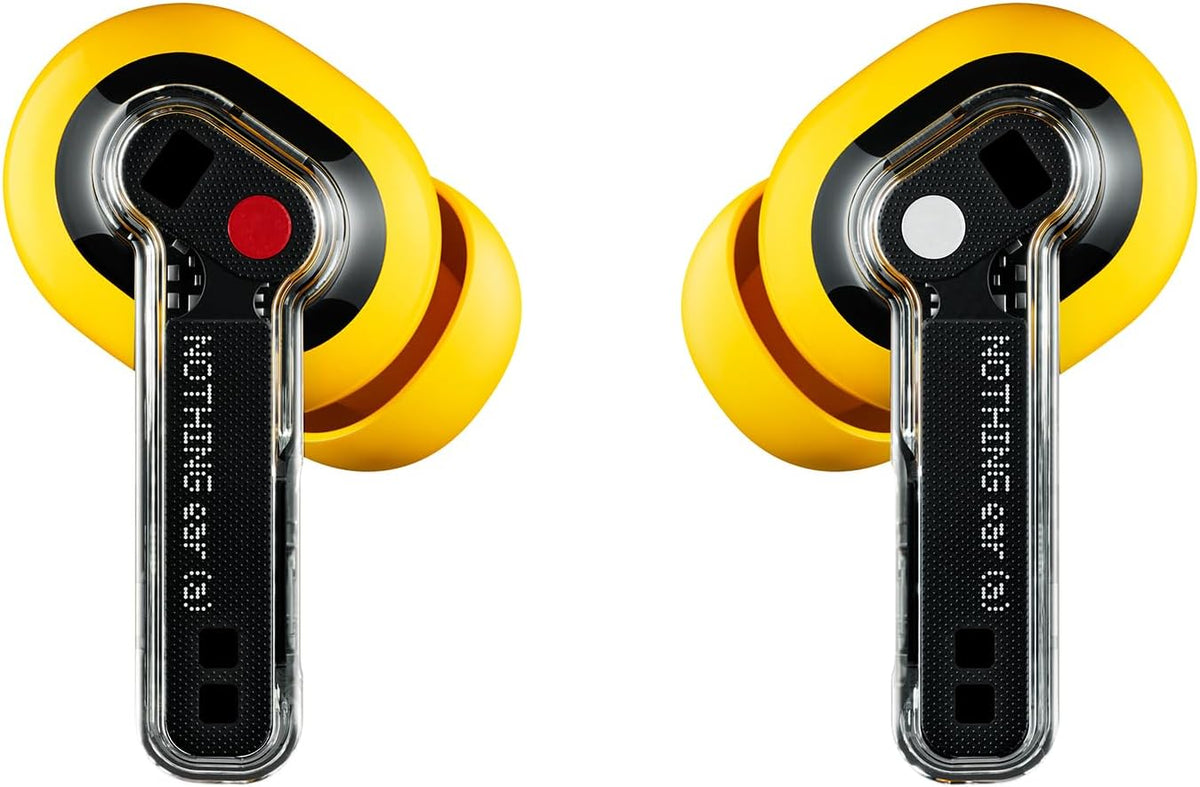 Nothing Ear (a) Wireless Earbuds, 45dB Hybrid Noise Cancelling Earbuds, Hi-Res Audio, Advanced Equaliser, Dual Connect, 6 Mics, 42.5H Playtime Ear Buds Wireless Bluetooth, Yolk