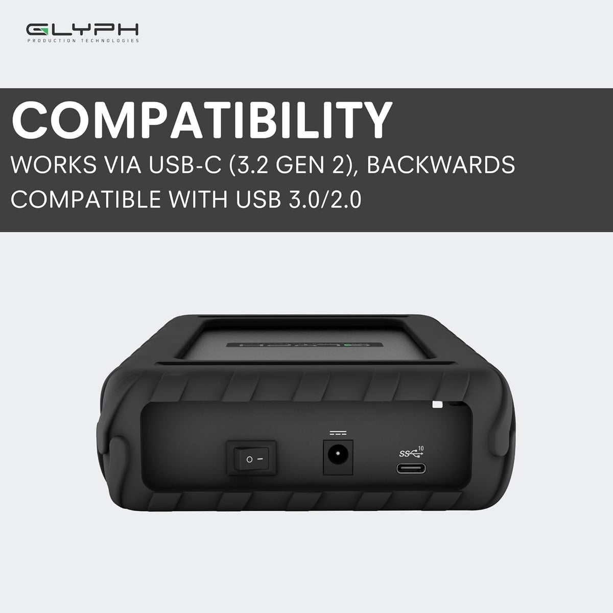 Glyph BlackBox Pro External Hard Drive 7200 RPM, USB-C (3.1,Gen2) (4TB)