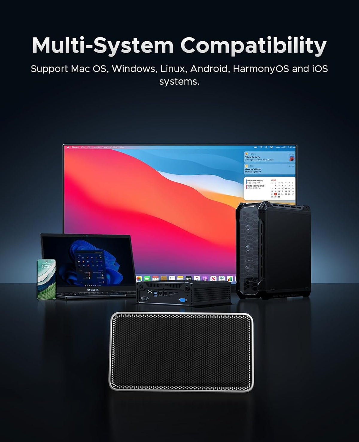 ORICO 2TB USB4.0 External SSD 3800MB/s(40Gbps) - Ultra-Fast Portable NVMe SSD, Compatible with Thunderbolt 3/4, Fanless Aluminum Design for Photographers, Video Editors X40