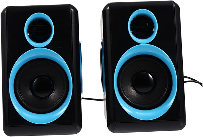 TEHAUX Mini Loudspeaker Box USB 2.0 Computer Speakers for Desktop Laptop Notebook Pc Compact Mini Speaker with Dc 5v Power Home Office Audio Accessories