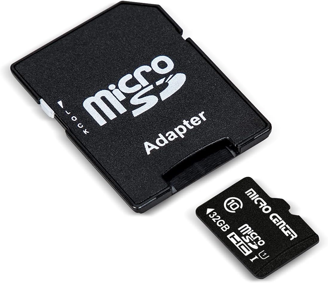 Micro Center 32GB Class 10 MicroSDHC Flash Memory Card 10 Pack with Adapter for Mobile Device Storage Phone, Tablet, Drone & Full HD Video Recording - 80MB/s UHS-I, C10, U1 (10 Pack)