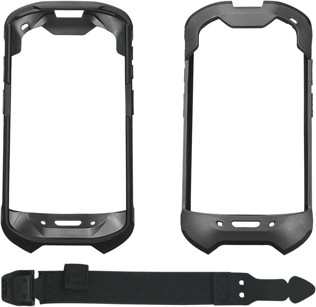 Protective Cover Bumper Case Rugged Boot with Hand Strap for Zebra TC51 TC510K TC52 TC56 TC57,Slim TPU Scanner Cover,Barcode Touch Mobile Computer Accessories (Black)