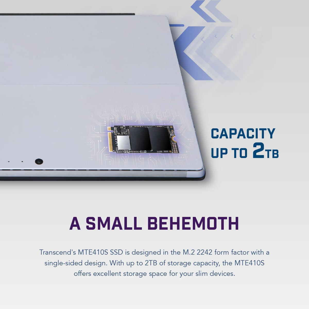 Transcend 256GB M.2 2242 SSD, Up to 3300MB/s, PCIe Gen4x4 NVMe 3D TLC, for Ultra-Thin Laptops, Lenovo Legion Go&Yoga Gen 6, ASUS ExpertBook&ZenBook, Mini PC, DRAM-Less Design for Low Power Consumption