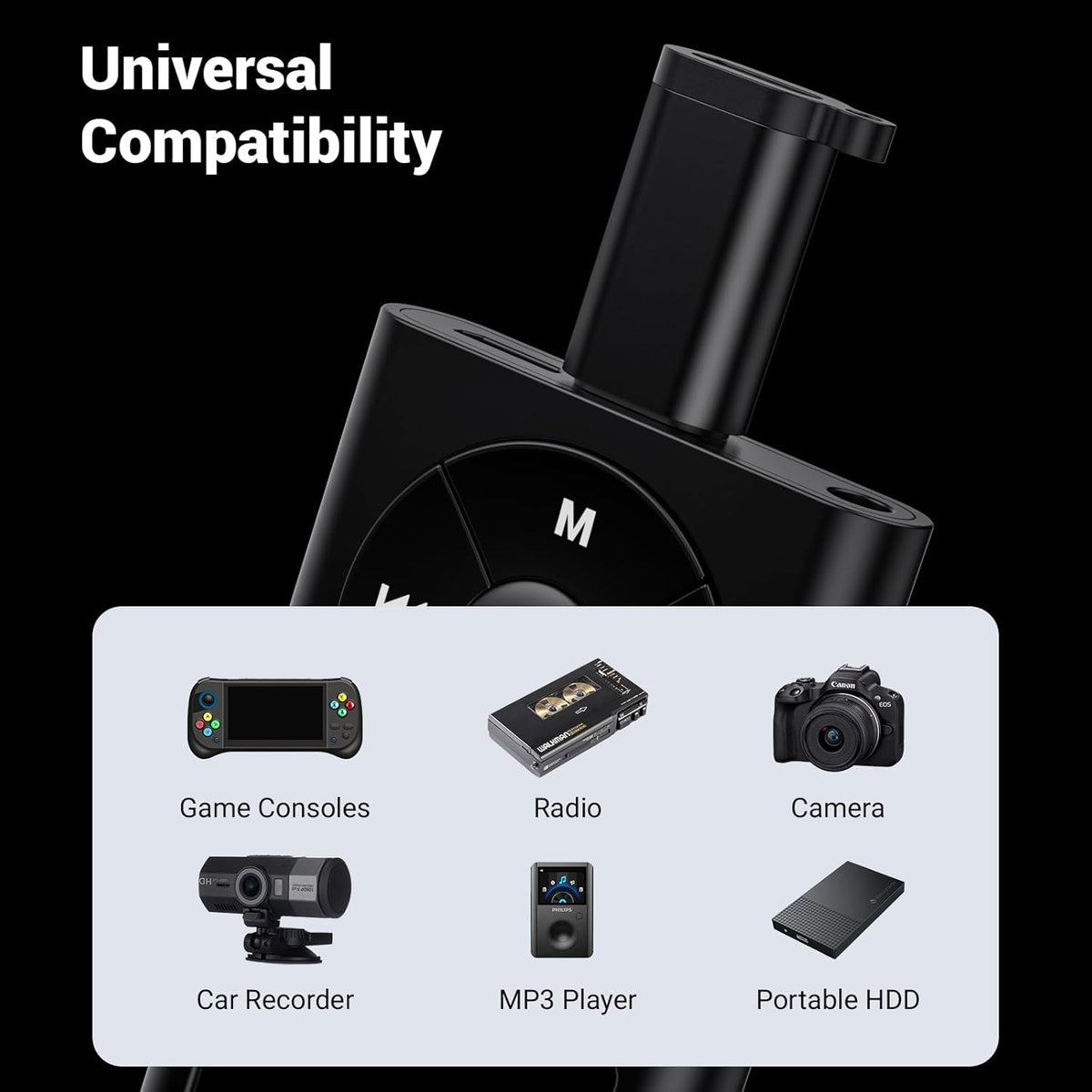 Fidioto 2.0 Cam/MP3 etc.(5 Pack) USB Mini Adapter,USB-C to Mini-USB Adapter, Type C Female to Mini USB Male Converter