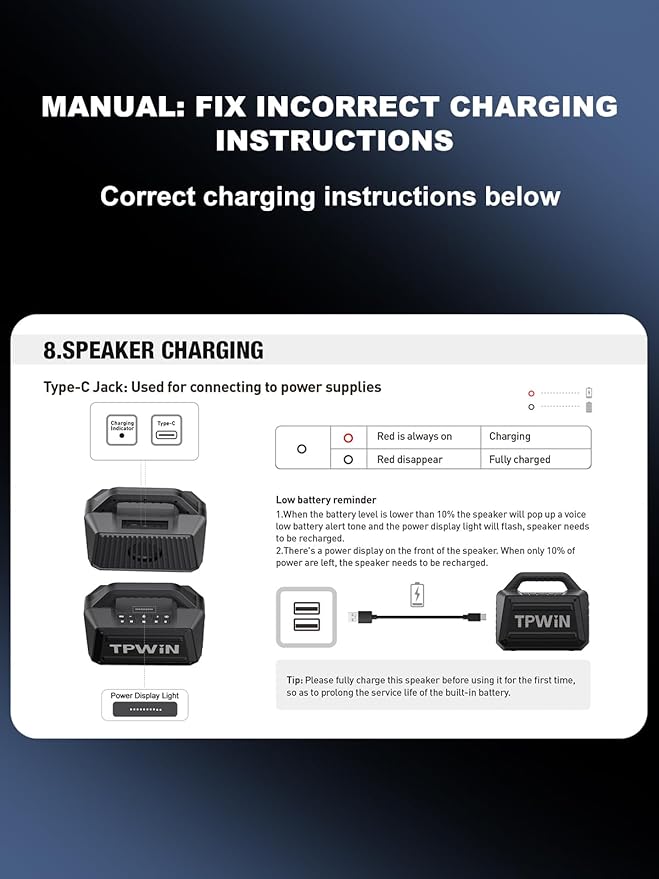Portable Bluetooth Speakers - Wireless Jobsite Speaker 80W Peak TWS Light Shows Loud Speaker with Deep Bass BT 5.3 IPX6 Waterproof 20H Playtime for Outdoor Beach Camping Garage - Yellow