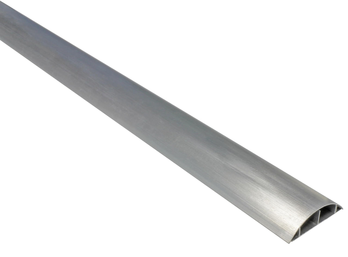 Electriduct Metal Cable Shield Cord Cover Outdoor Aluminum Raceway 58 Inch - 0.56 W x 0.43 H Dual Channel - CSX-MET-3