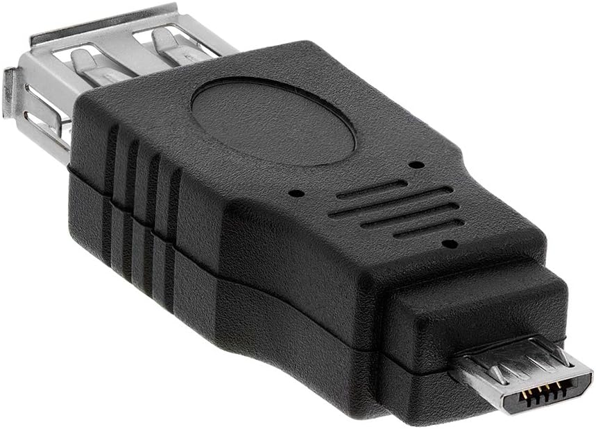 Cmple - Micro USB to USB Adapter Standard USB 2.0 A Female Jack to USB Micro B Male Plug OTG Connector Converter for Cameras Tablets Phones Dash Cams Transfer Photos to Computer