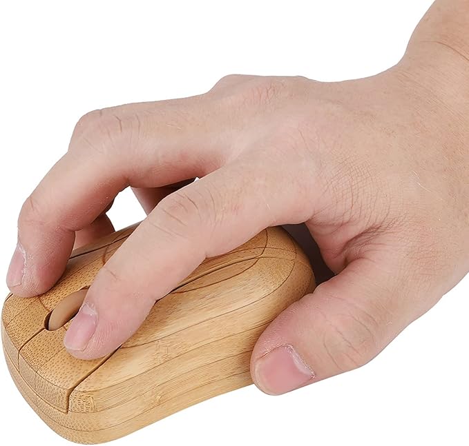 Usbc Mouse PC Laptop Computer Wooden Wood with 2.4GHz Bamboo Optical Mouse Cute Mouse Mouse Cute for PC Notebook Desktop