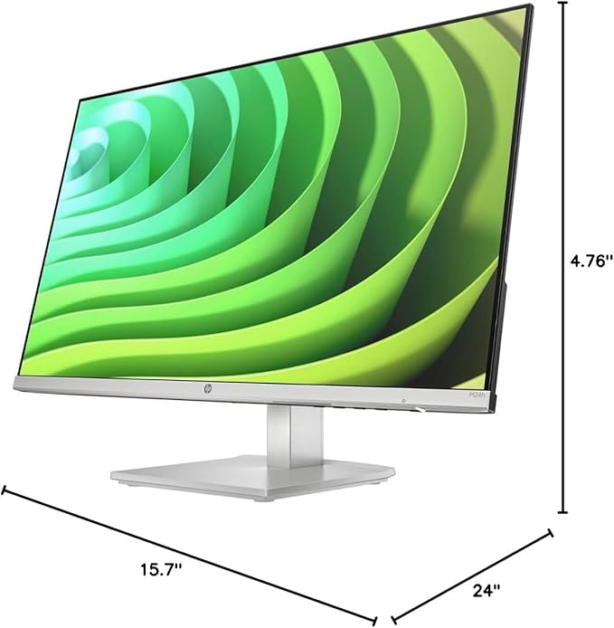HP Series 5 524sh Monitor 94C19AA#ABA Bundle with Docztorm Dock 24 FHD IPS (1920x1080) Display 1x HDMI 1x VGA Flicker-Free Ideal for Home & Business Black/Silver (2026 Latest Model) (2 Pack