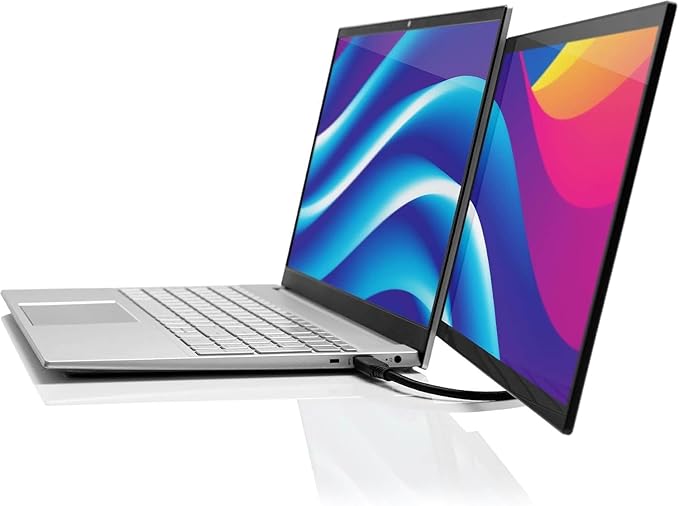 SideTrak Swivel Pro Touch 13.3 Portable Monitor for Laptop | Touchscreen Dual Display Patented 360° Swivel Hinge Laptop Screen Extender | Ultra-Slim USB-C® PC & Chrome Compatible