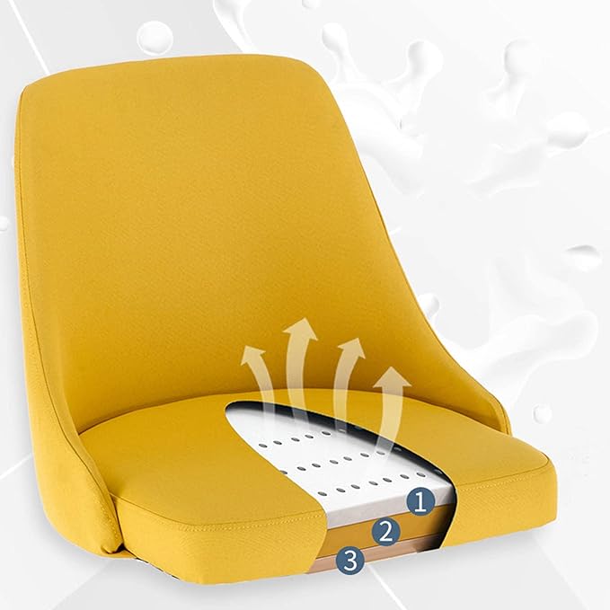 Mlaea Dining Bedroom Living Room Chair Gaming Club Bar Chair with Backrest Office Conference Reception Chair 43 * 43 * 84CM(Size:43 * 43 * 84CMColor:G)