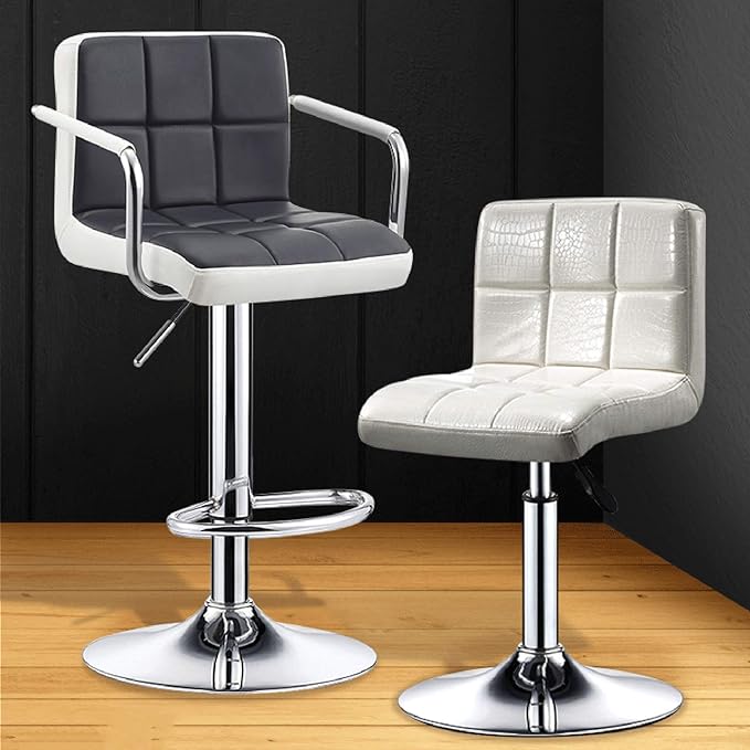 Mlaea Dining Bedroom Living Room Chair Height Adjustable Gaming Club Bar Chair Home Office Desk Chair 38 * 44-56CM(Color:#5)