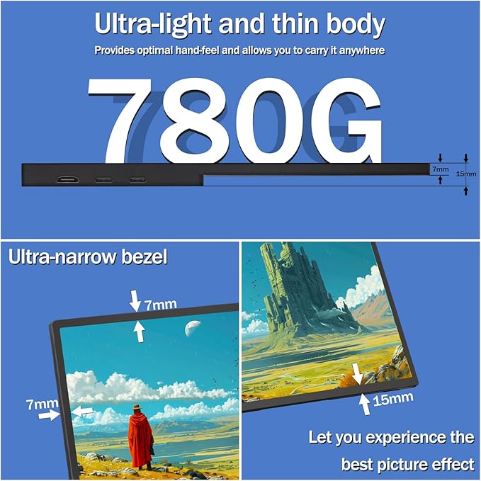 Portable Monitor Touchscreen 15.6 2.8K Laptop Screen Extender 2880x1620100Hz100%sRGBw/45° Adjustable Standmini HDMI USB-C Computer Display for Laptop PC Phone Mac