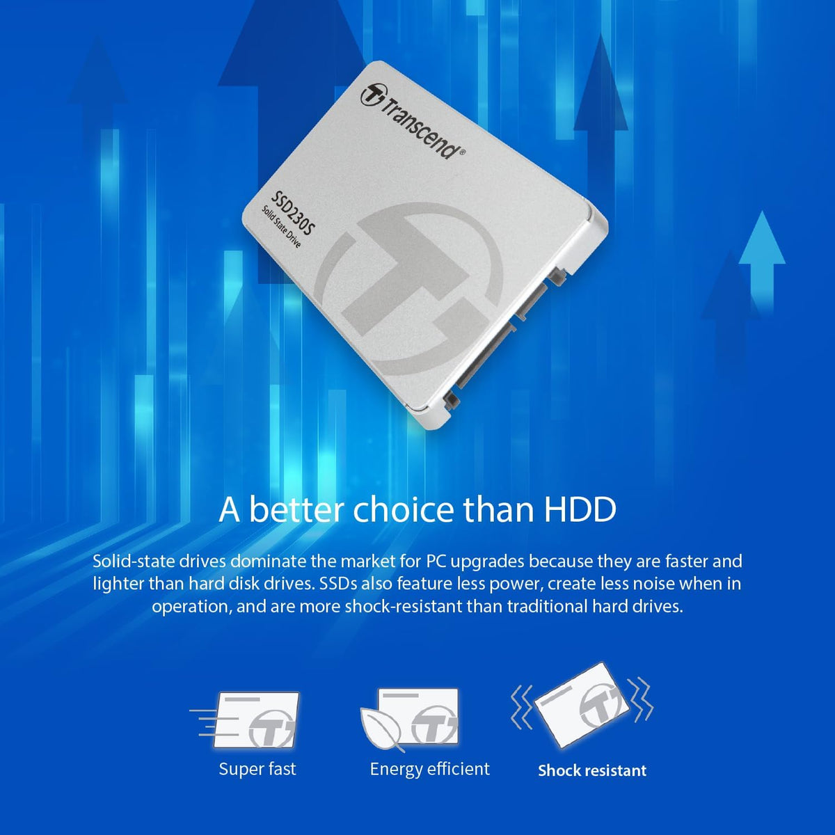 Transcend 256GB SATA III 6Gb/s SSD230S 2.5” Solid State Drive TS256GSSD230S,Silver