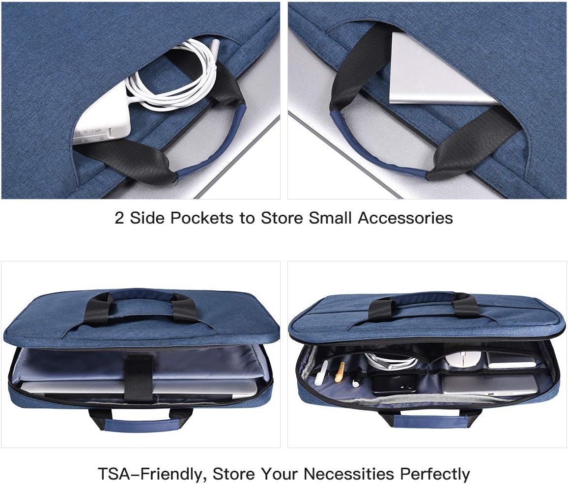 14-15 Inch Laptop Sleeve Case Men Women Bag for MacBook Pro 14 M4/M3/M2, Macbook Air 15 M4/M3, HP Pavilion/Chromebook 14, Dell Inspiron 13 5000, Lenovo Acer ASUS Chromebook 14, Surface 15 Case, Blue