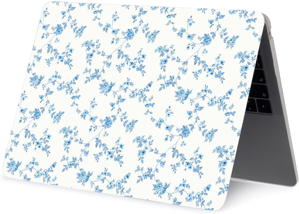 LanBaiLan Compatible for MacBook Pro 13‘’ with Touch Bar 2022 2021 2020 2019 2018 2017 2016 Release M1 M2 A2338 A2289 A2251 A2159 A1989 A1706 A1708 Protective Case & Keyboard Cover, Engraved Floral