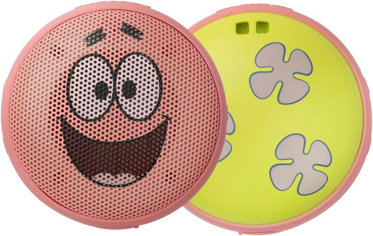 Speaqua Cruiser Patrick from Spongebob, Waterproof Bluetooth Speaker, Small Portable Bluetooth Speaker, Beach Accessory, Portable Outdoor