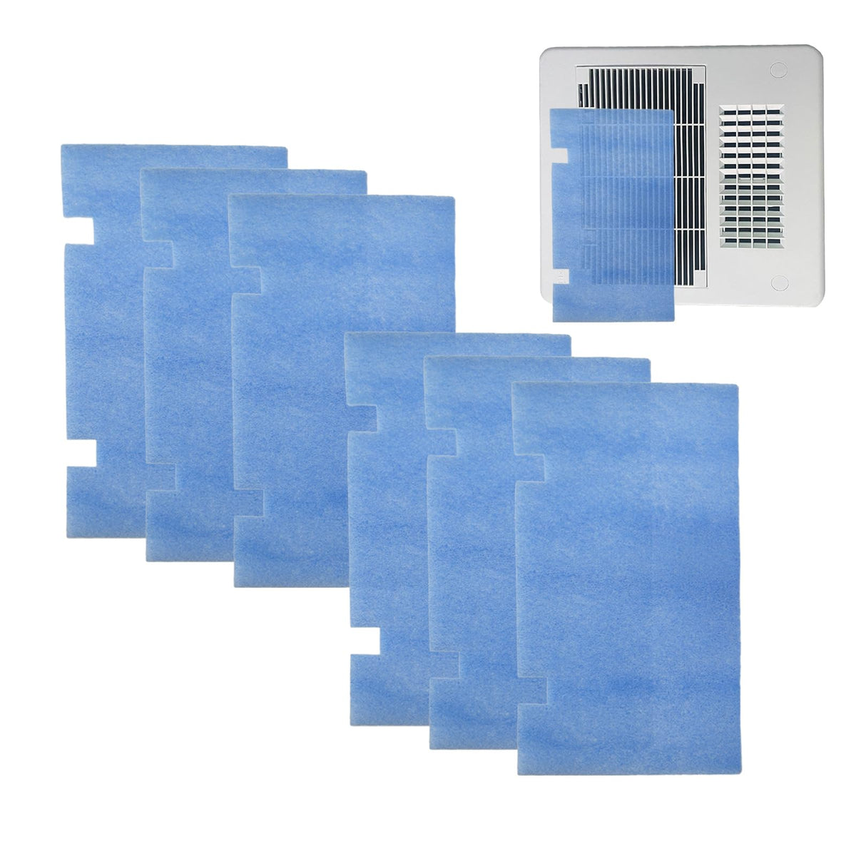 PUREBURG Replacement RV AC Filter Compatible with Dometic Air Grille 7.5 x14 Air Conditioner, Pack of 6