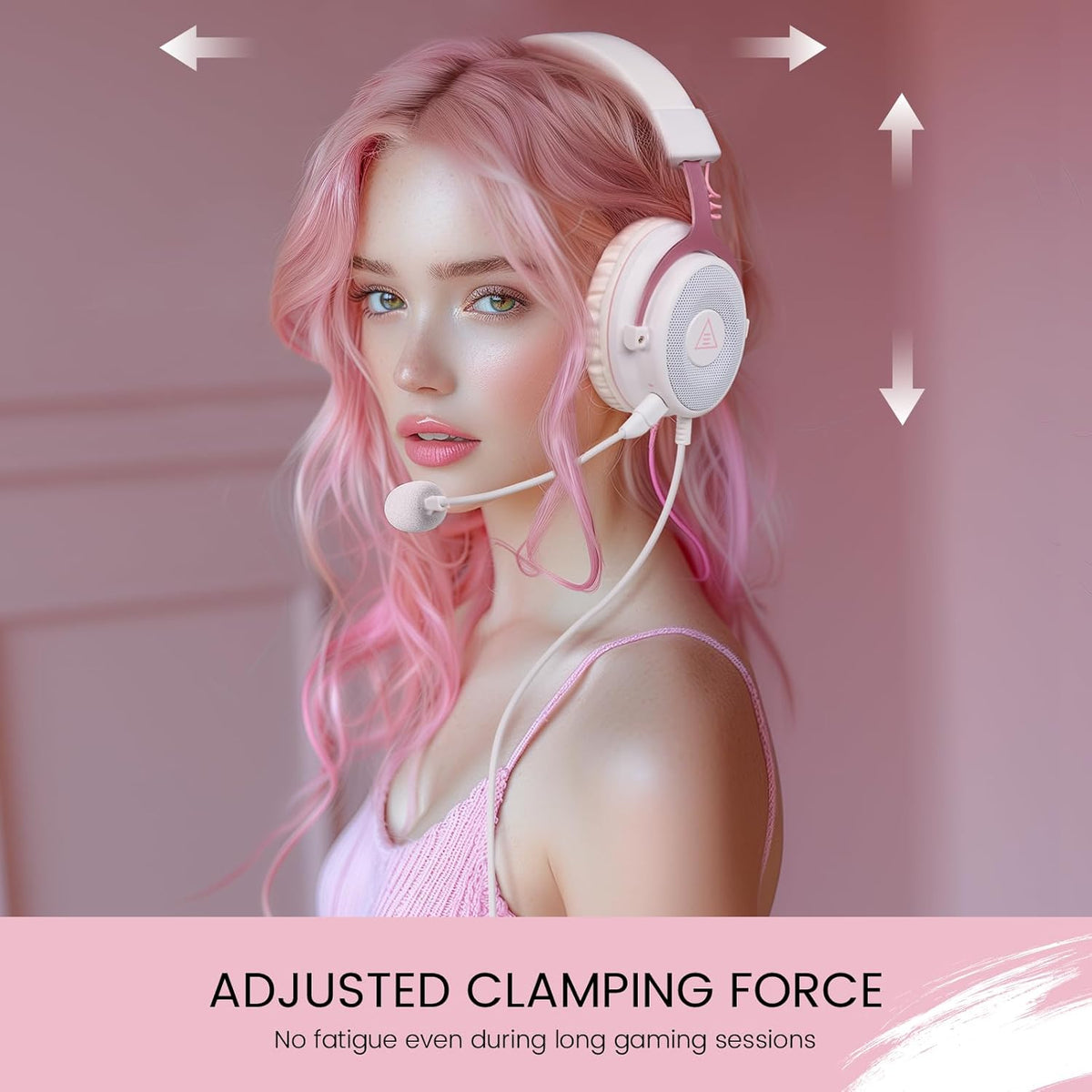 EKSA E900 Headset with Microphone for PC, PS4,PS5, Xbox - Detachable Noise Canceling Mic, 3D Surround Sound, Wired Headphone for Gaming, Computer, Laptop, 3.5MM Jack
