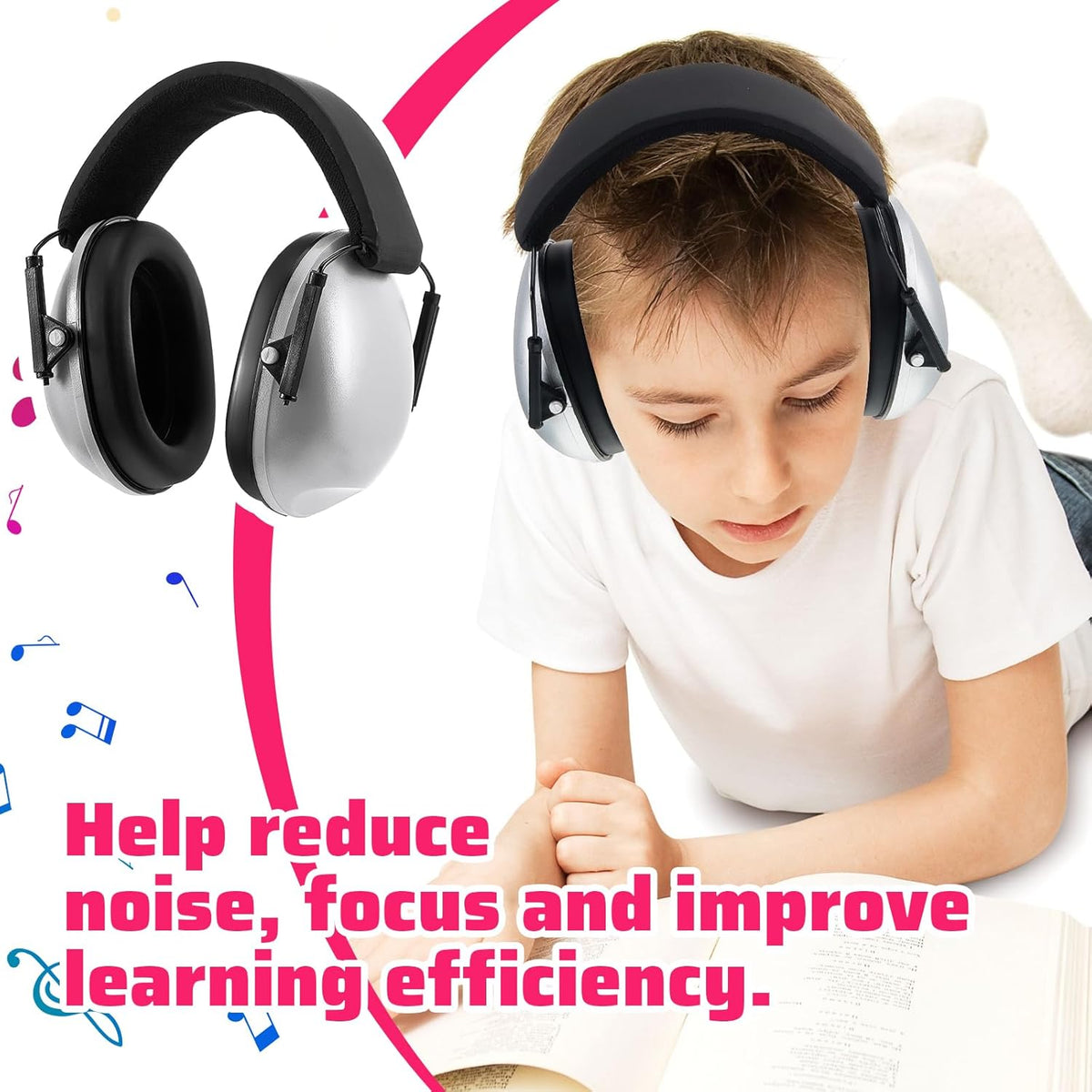 Amylove 12 Pcs Kids Ear Protection Noise Cancelling Headphones Ear Muffs Bulk 27db Adult Noise Reduction Hearing Earmuff(Universal Fit (kids & Adults),Classic Style,Macaron Color)