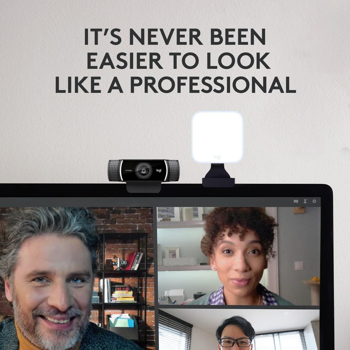 Logitech C922x Pro + Logitech for Creators Litra Glow - The Ultimate Solution for a Professional Look During Video-Calls