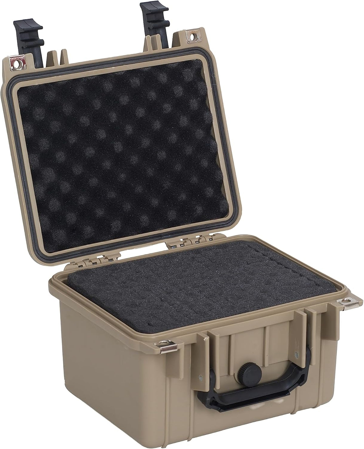 MEIJIA Portable All Weather IP67 Waterproof Camera Case,hard case with Customizable Fit Foam,Fit Use of Drones,Camera,Equipments,10.62 x9.68x6.87inches(Desert Tan)