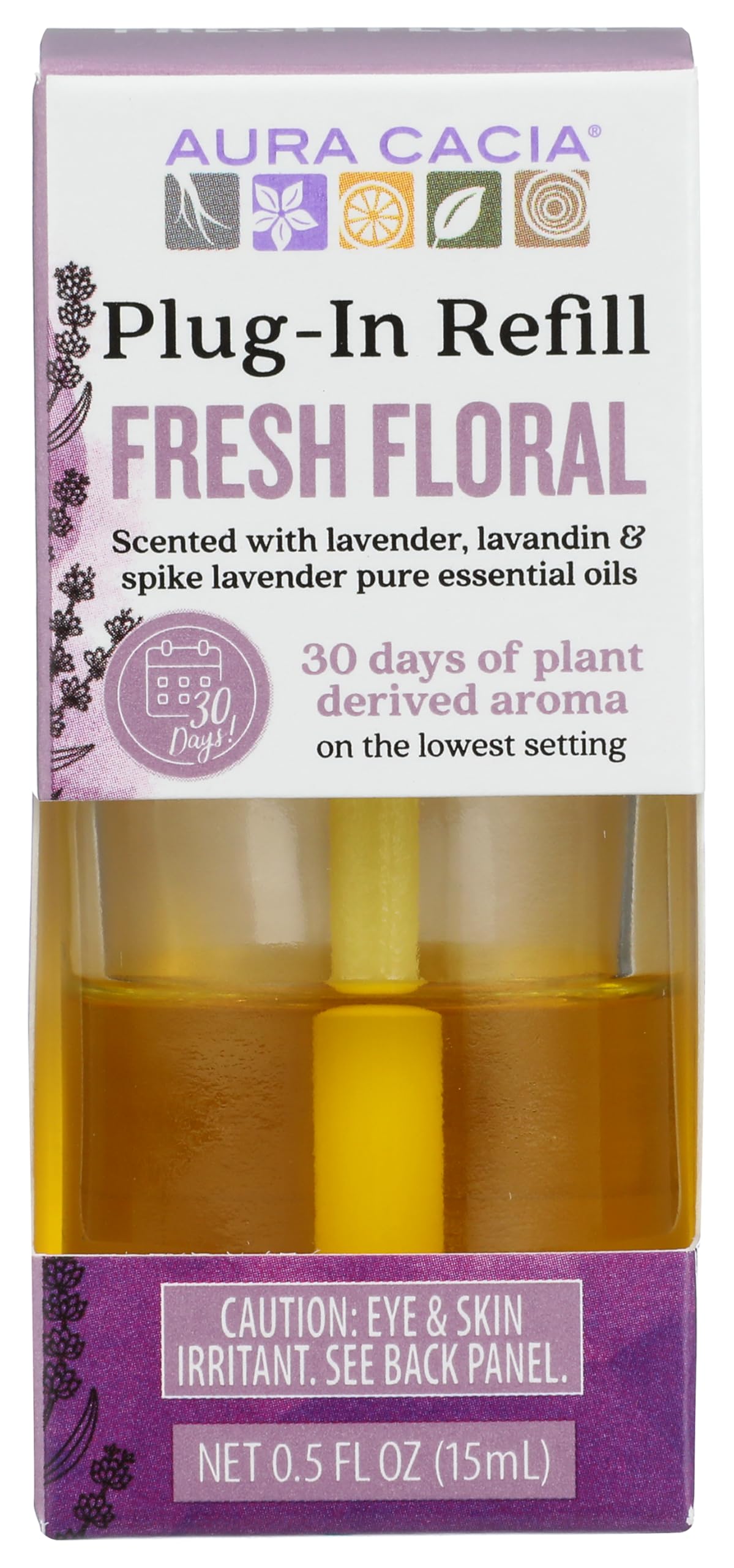 Aura CACIA Fresh Floral Plug-in Air Fresheners Refill, 0.5 OZ