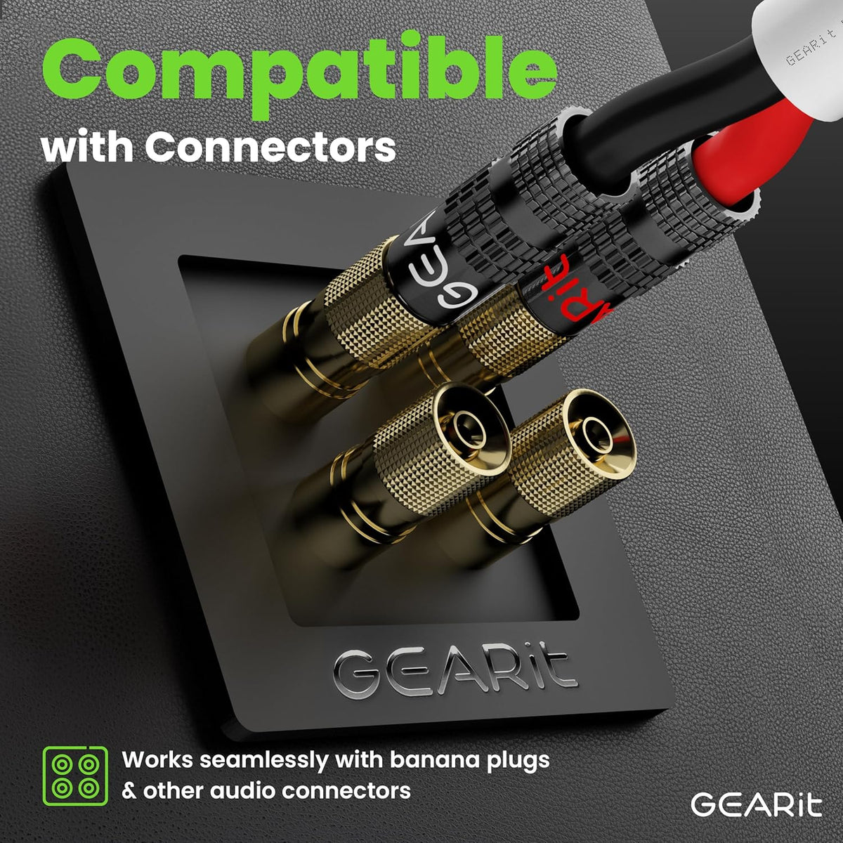 GearIT 14/2 Speaker Wire (100 Feet) 14 Gauge (Copper Clad Aluminum) - Fire Safety in Wall Rated Audio Speaker Wire Cable / CL2 Rated / 2 Conductors - CCA, 100ft
