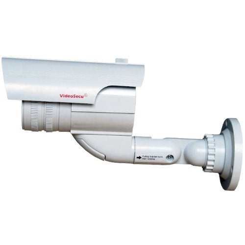VideoSecu Dummy Fake Imitation Bullet Security Camera Simulated Decoy Infrared IR LED with Blinking Light DMYIRV2 M4V