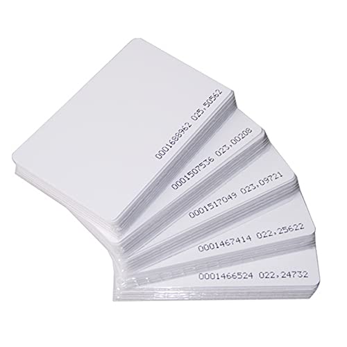 YARONGTECH RFID Card Proximity access control 125khz Blank 0.9mm Thin EM4100 Chip (pack of 100)