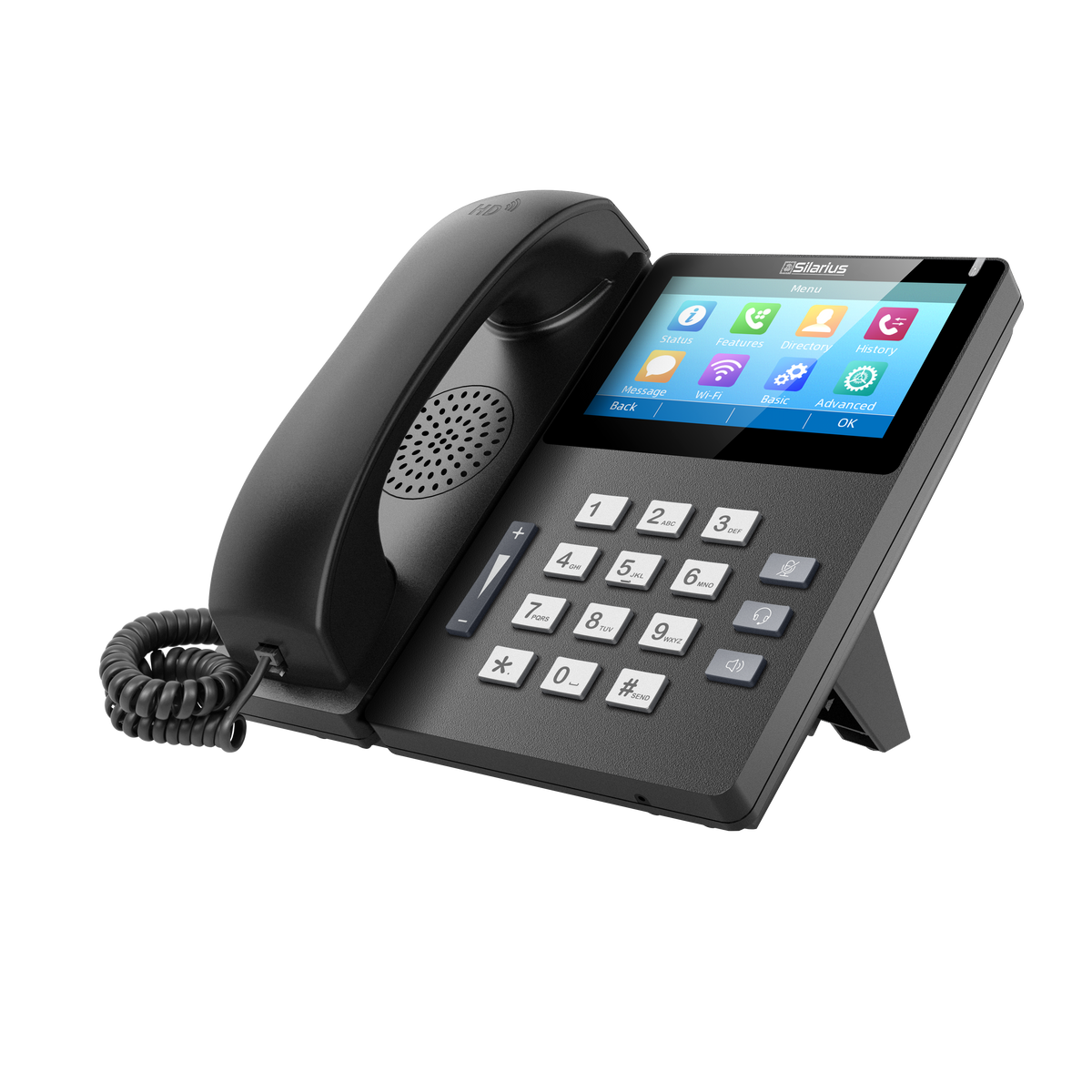 Silarius SILETIPP10SPWB Elite Touch Screen SIP IP Phone