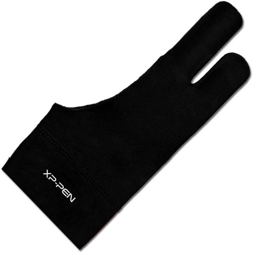 XPPen Artist Drawing Glove 2-Fingers Glove for Graphics Drawing Tablet Suitable for Right Hand and Left Hand (Size M) Black