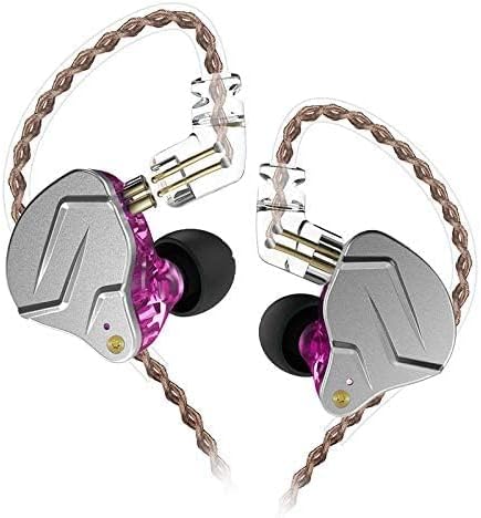 KZ ZSN Pro Dual Drivers 1BA 1DD in Ear Earphones HiFi Power Bass Earbuds Headphones High Clarity Sound Wired Earphones with Detachable Cable for Audiophile Musician