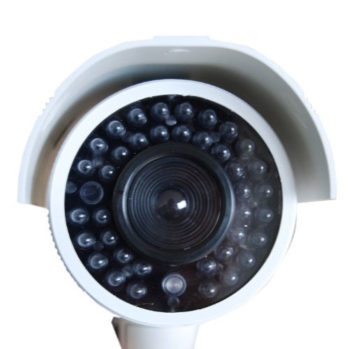 VideoSecu Dummy Fake Imitation Bullet Security Camera Simulated Decoy Infrared IR LED with Blinking Light DMYIRV2 M4V