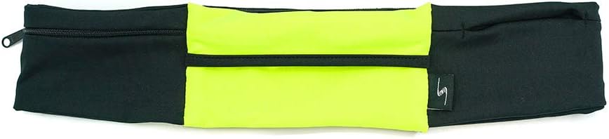 3 Pocket Adjustable Running Belt Waist Pack, Fanny Pack For Working Out With Sweat Resistant Backing, Holds All iPhone Models