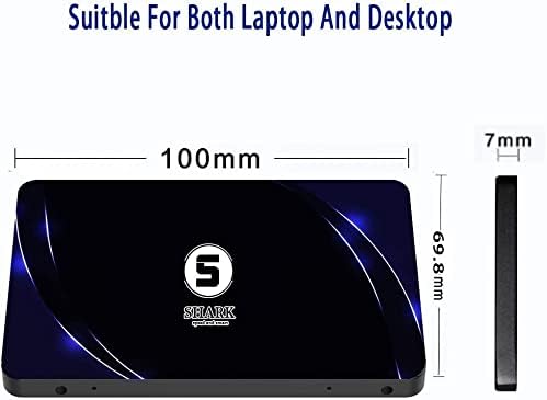 Dogfish Shark SSD 2.5 SATA III 64GB High Performance Internal Solid State Drive for Desktop Laptop 10 Unit Package Pack [64GB(10 Packs),2.5-SATA3]