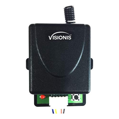Visionis VIS-7467 One Door Access Control Inswinging Door 1200lbs Electromagnetic Lock Kit with Wireless Receiver and Remote Magnetic Lock System