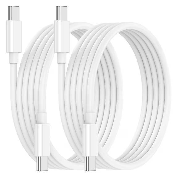 Hididi 1m &2m Pack 2 60W 480Mbps 16/15/17, USB C Cable of Male to Male Type C Fast Charging Cable Speed, USB-IF